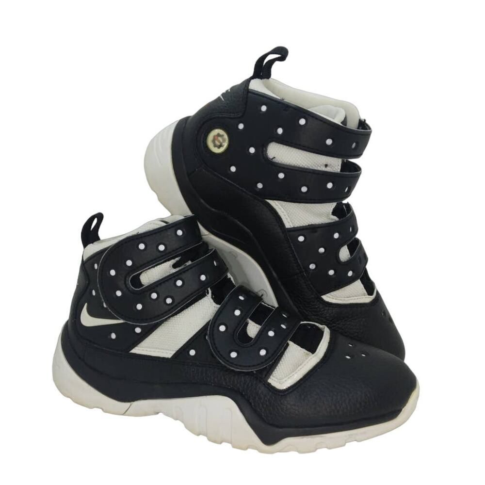 NIKE AIR ZOOM SHARKLEY Boy's Black & White HiTop Sneakers - Size: 5 1/2Y RARE!